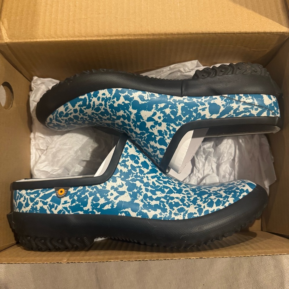 Bogs Patch Clog Spot Blue Multi Waterproof Garden… - image 3